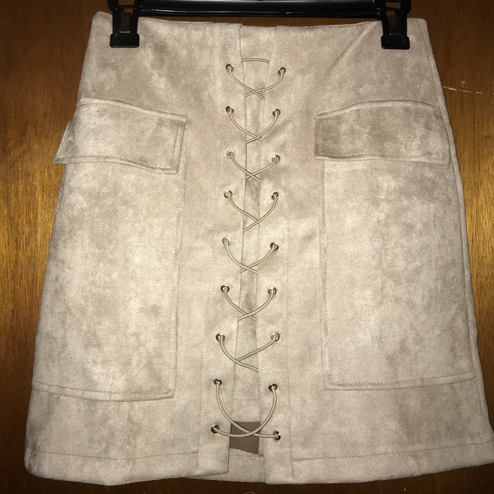 Lace Up Skirt - Picture 1 of 3